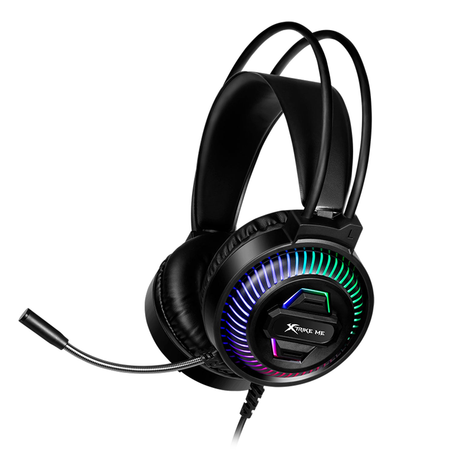 AUDÍFONOS GAMER XTRIKE ME GH-510S RGB ESTÉREO 3.5 MM NEGRO - 4