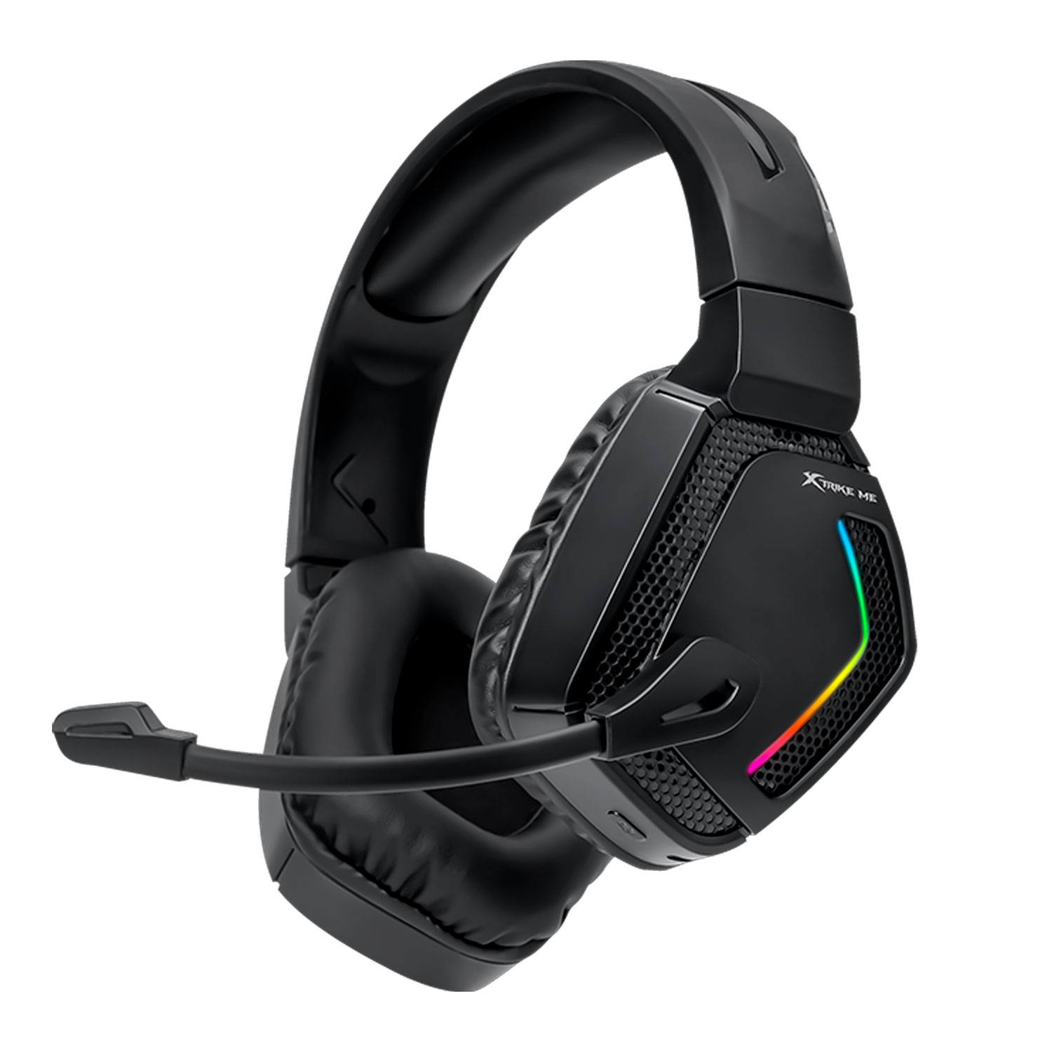 AUDÍFONOS GAMER INALÁMBRICO XTRIKE ME GH-512W RGB CON MICRÓFONO - 1