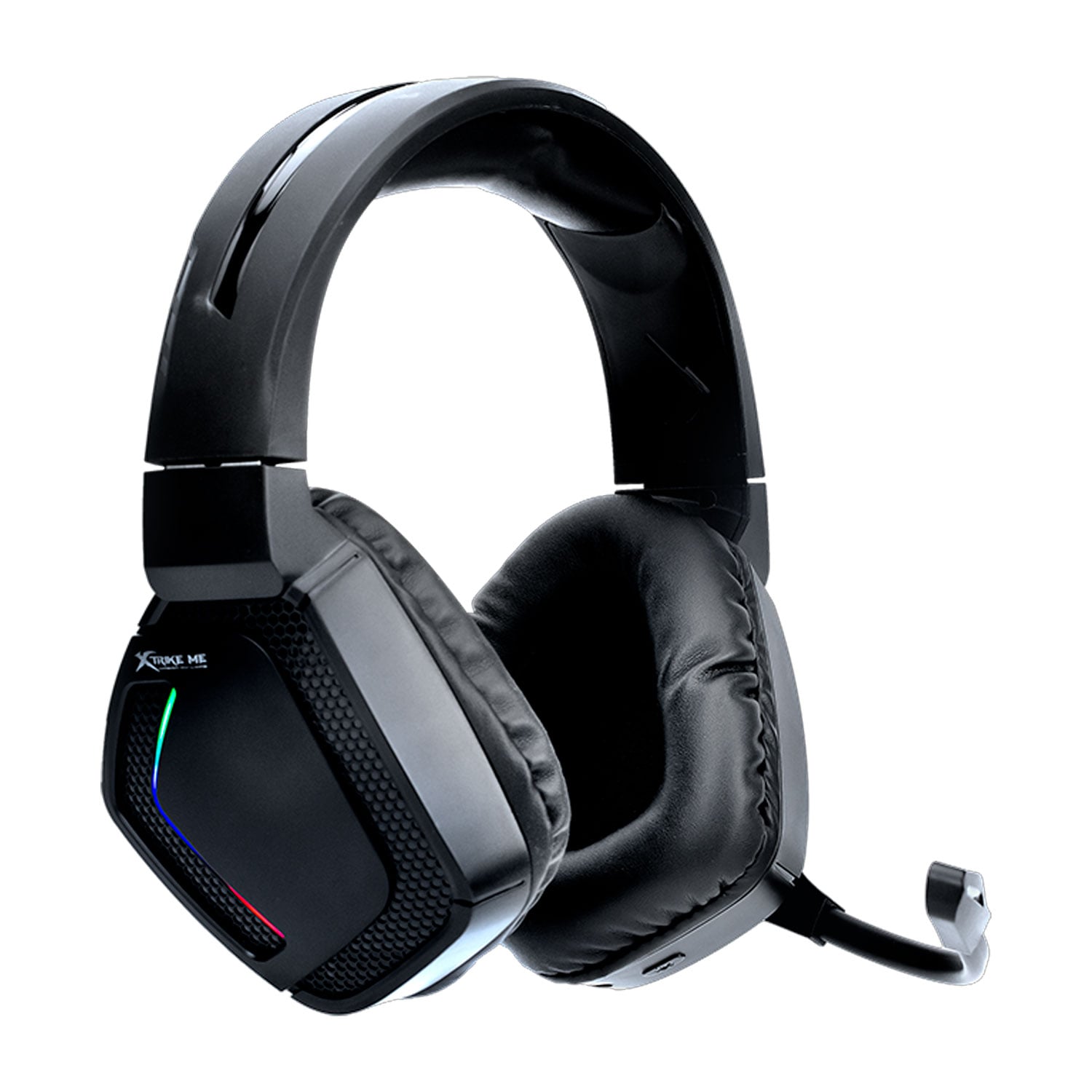 AUDÍFONOS GAMER INALÁMBRICO XTRIKE ME GH-512W RGB CON MICRÓFONO - 2