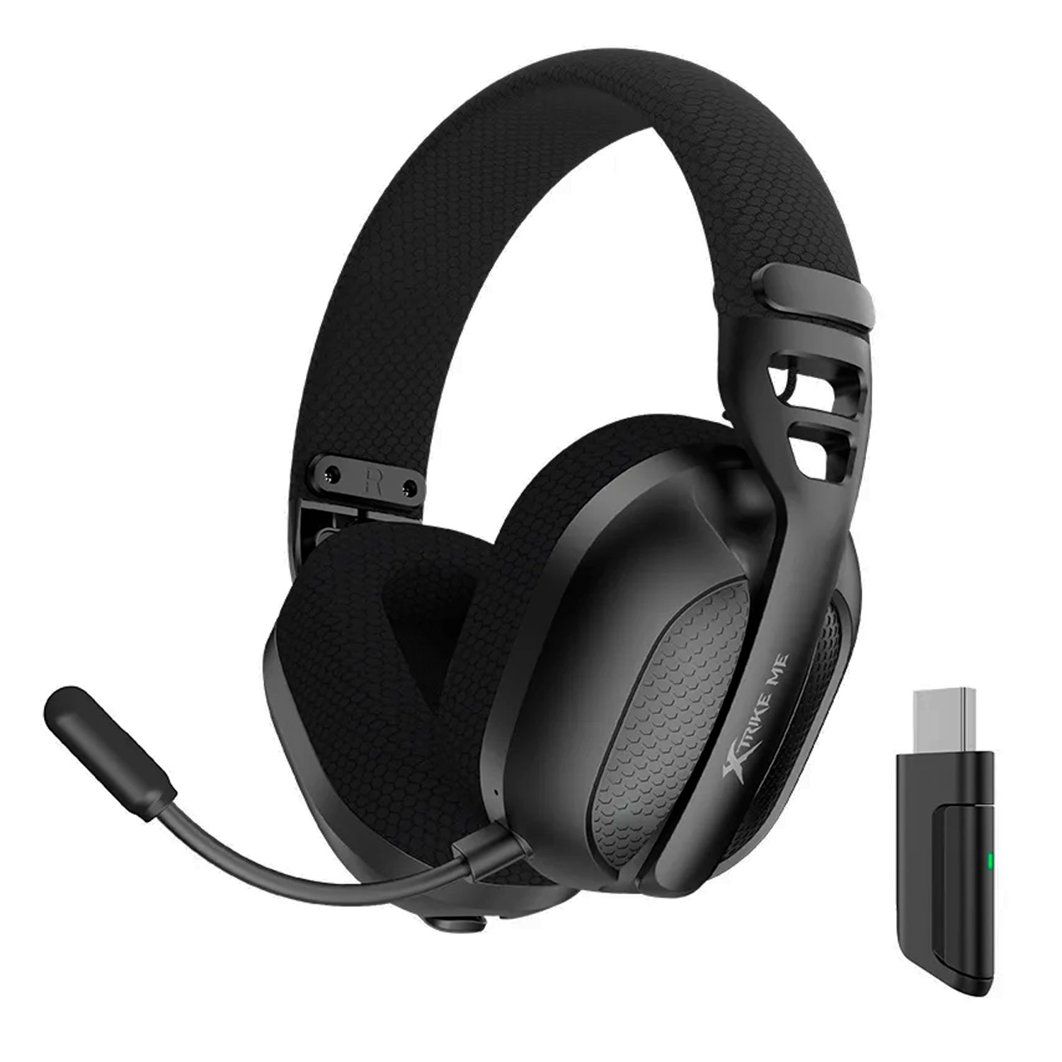 AUDÍFONOS GAMER INALÁMBRICOS XTRIKE ME GH-513W BK CON MICRÓFONO NEGRO - 1