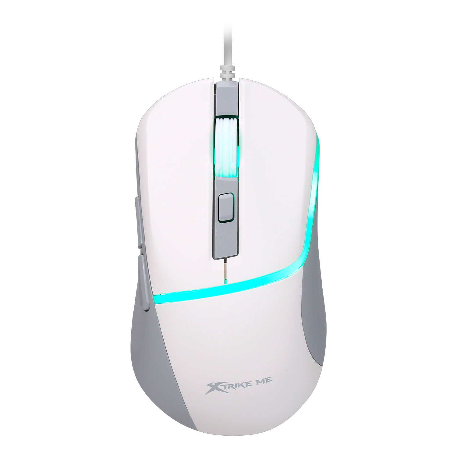 MOUSE GAMER ALÁMBRICO BLANCO XTRIKE ME GM-322 WH RGB 7200 DPI - 1