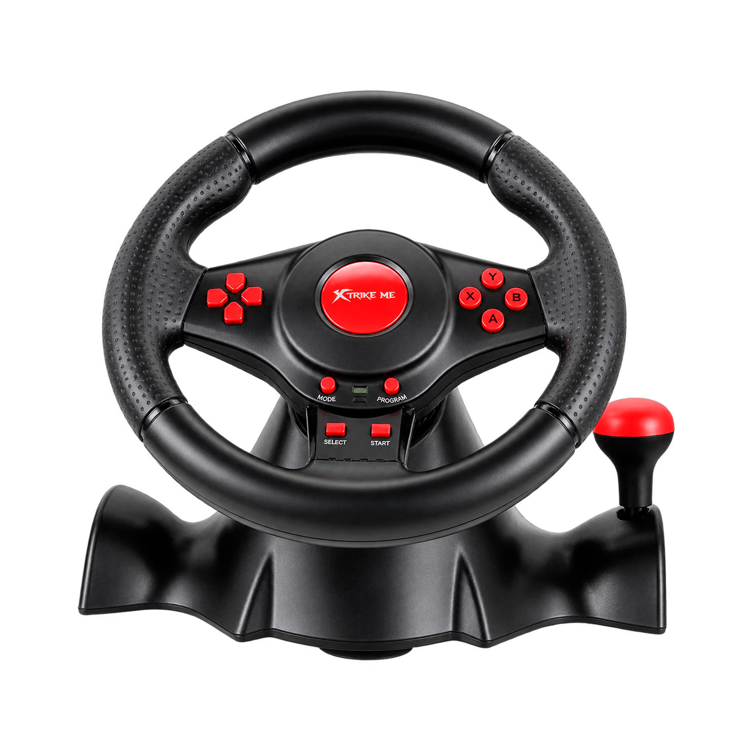 GAMEPAD VOLANTE CON PEDALES Y PALANCA XTRIKE ME GP-903 PARA PC Y CONSOLAS - 2