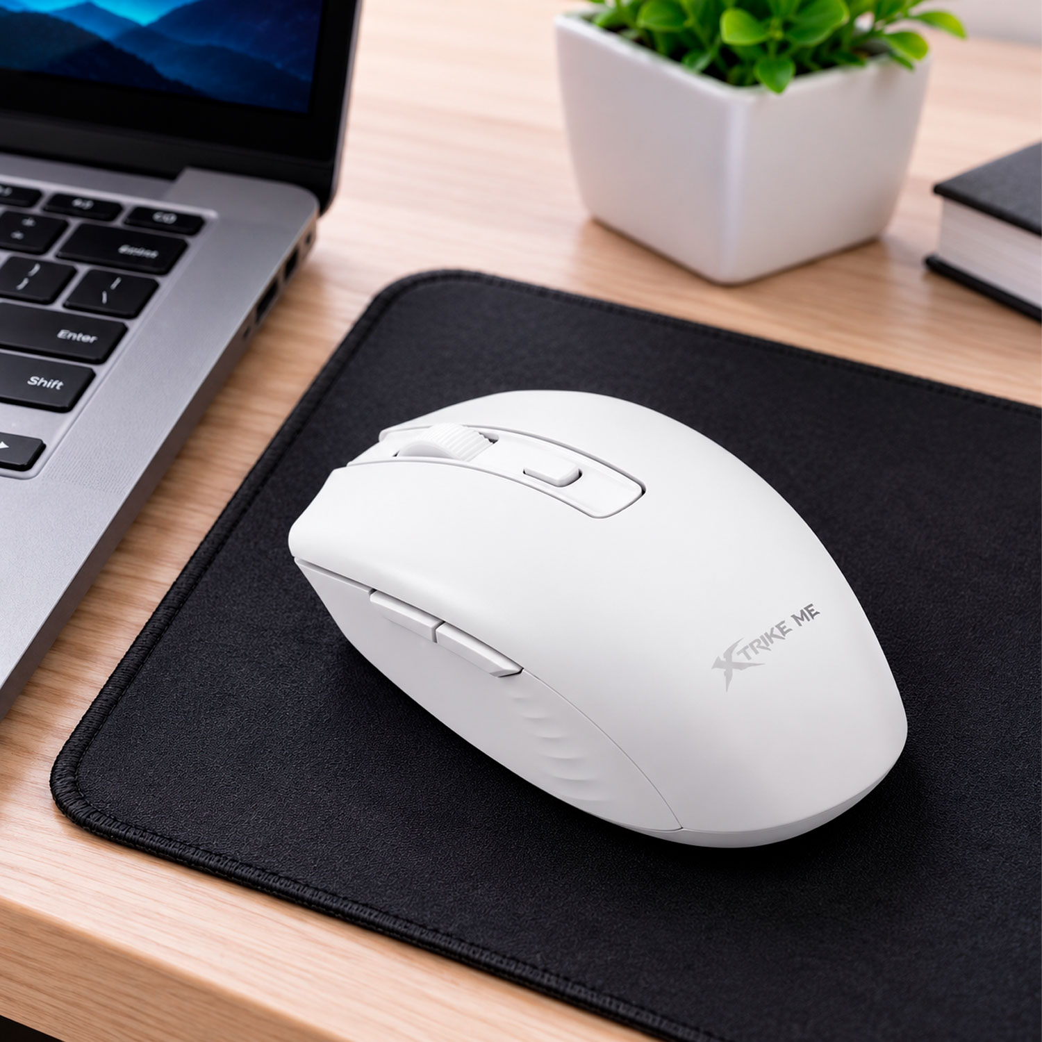 MOUSE INALÁMBRICO DUAL XTRIKE ME GW-224 WH BLUETOOTH 2.4G BLANCO - 2