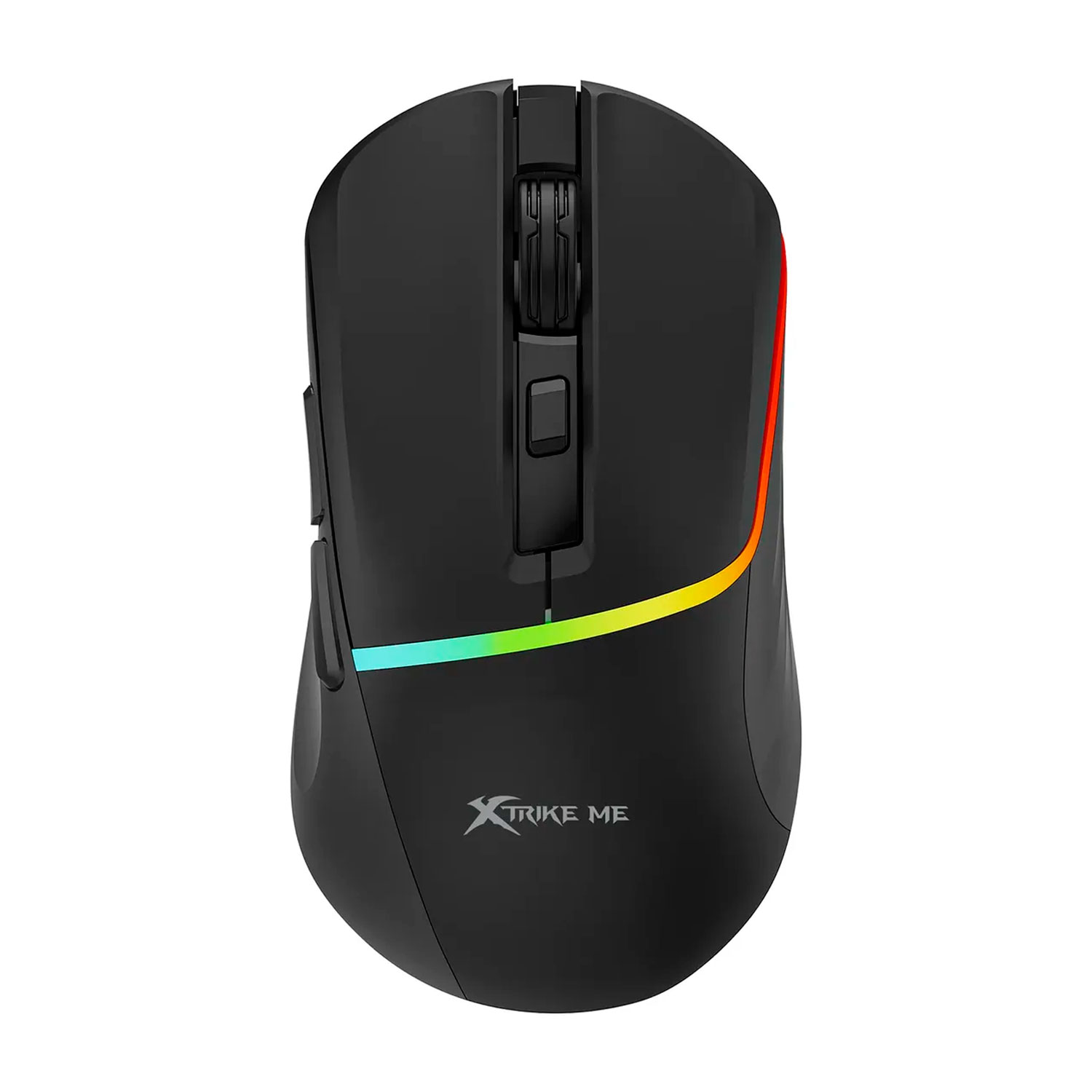 MOUSE GAMER INALÁMBRICO XTRIKE ME GW-322 BK RGB RECARGABLE NEGRO - 1