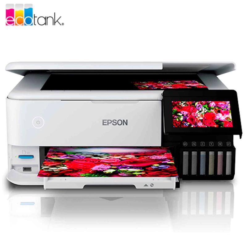 IMPRESORA MULTIFUNCIONAL EPSON ECOTANK L8160 WIFI DUPLEX 6 COLORES LCD TOUCH 4.3' WIFI RJ-45 - 1