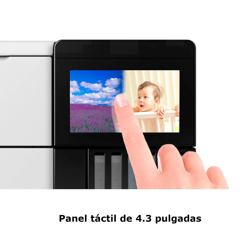 IMPRESORA MULTIFUNCIONAL EPSON ECOTANK L8160 WIFI DUPLEX 6 COLORES LCD TOUCH 4.3' WIFI RJ-45 - 4