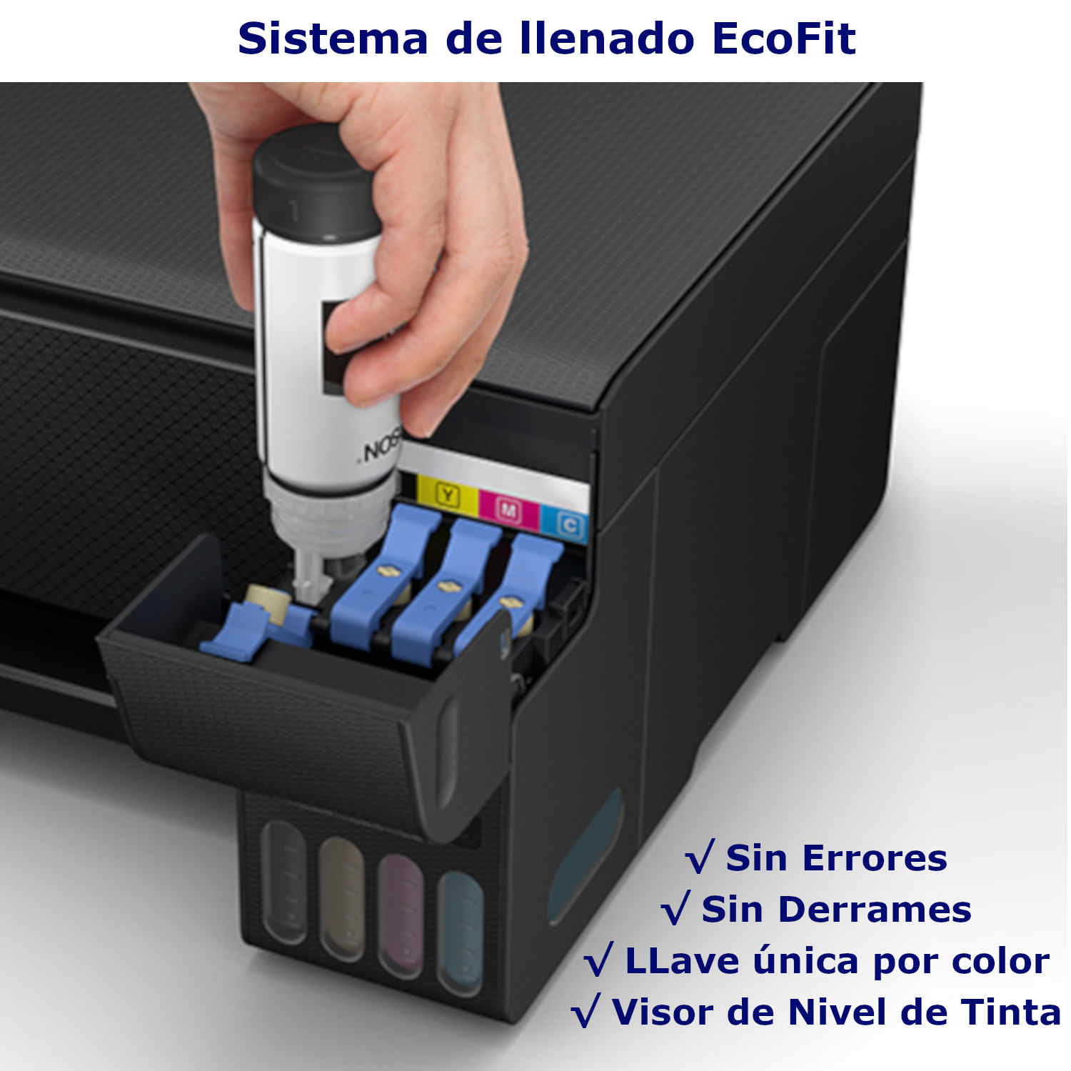 IMPRESORA MULTIFUNCIONAL EPSON ECOTANK L3250 WIFI + 4 TINTAS T544 BKCMY - 5