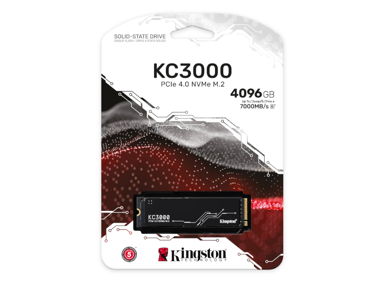 SSD KINGSTON KC3000 4096GB PCIE 4.0 X4 NVME M.2 2280 - 1