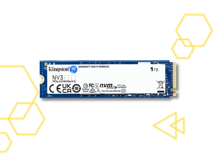 UNIDAD DE ESTADO SÓLIDO SSD KINGSTON NV3 NVME PCIE GEN 4 1TB - 3