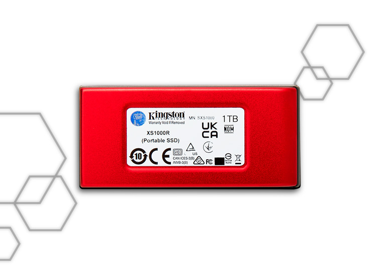 SSD EXTERNO KINGSTON XS1000R 1TB ROJO - 3
