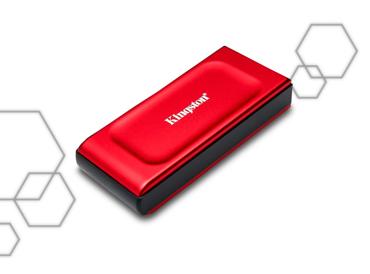 SSD EXTERNO KINGSTON XS1000R 1TB ROJO - 7