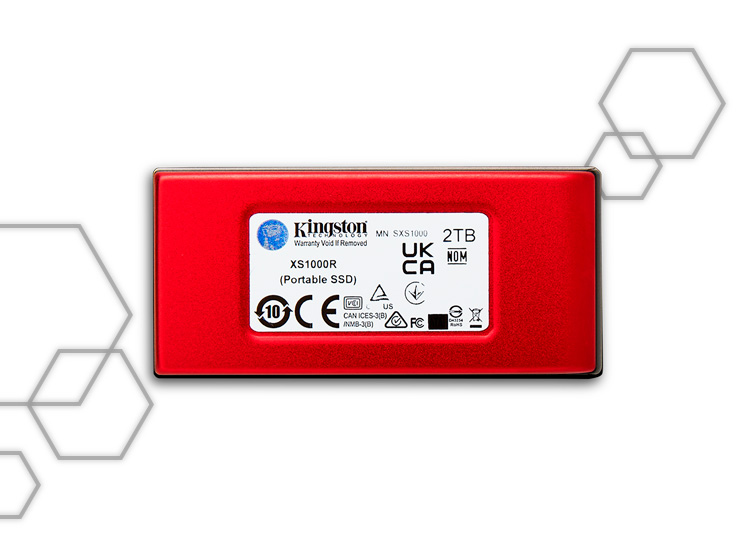 SSD EXTERNO KINGSTON XS1000R 2TB ROJO - 2