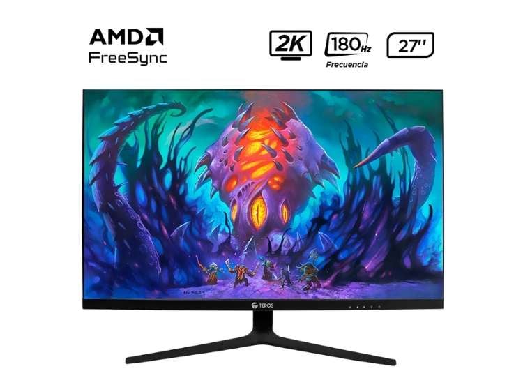MONITOR TEROS TE-2769G 27'' QHD IPS 180HZ 1MS PLANO HDMI DISPLAYPORT - 7
