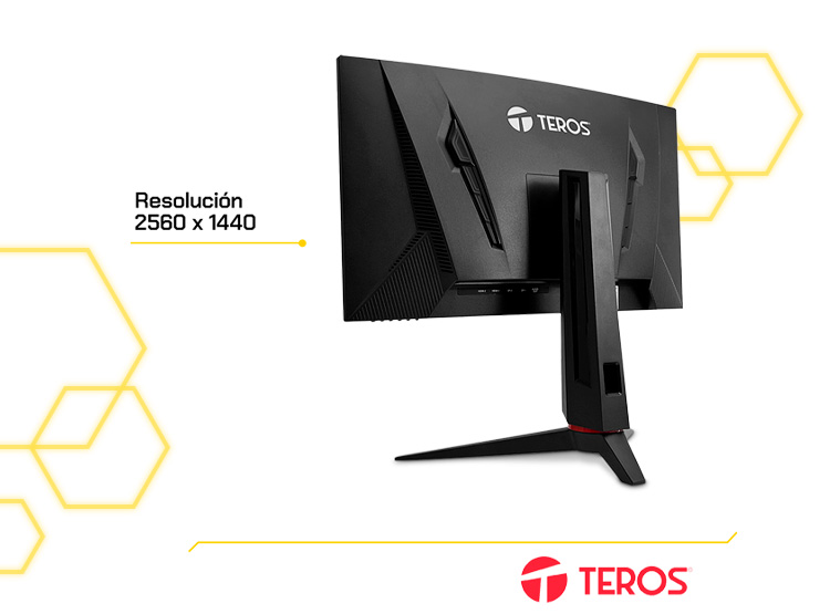 MONITOR CURVO GAMING TEROS TE-2767G 27” QHD 180HZ 1MS - 2