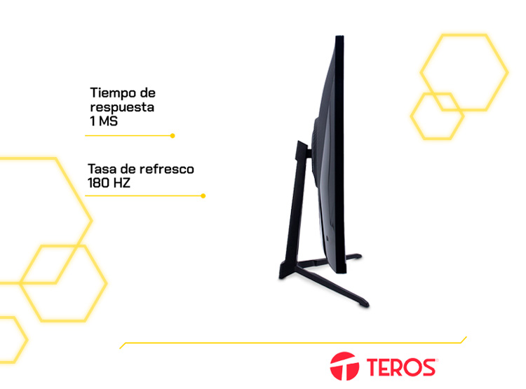 MONITOR GAMING TEROS PLANO TE-2475G 24.5” FHD 180HZ 1MS VA - 4