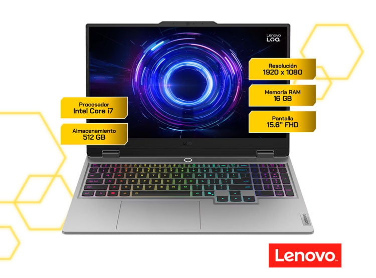 LAPTOP LENOVO LOQ 15IRX10 INTEL CORE I7 16GB 512GB SSD RTX 5050 15.6 FHD 144HZ - 1