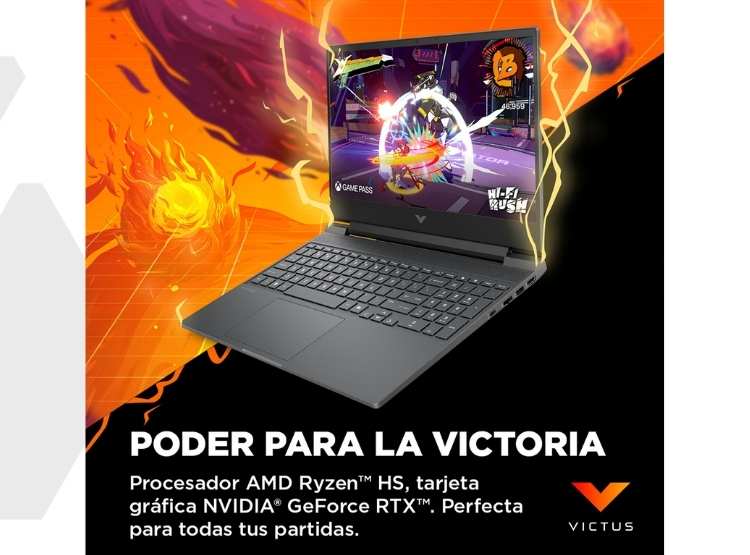 LAPTOP HP VICTUS GAMING 15 RYZEN 7 RTX 3050 15.6 FHD 144HZ 512GB SSD - 3