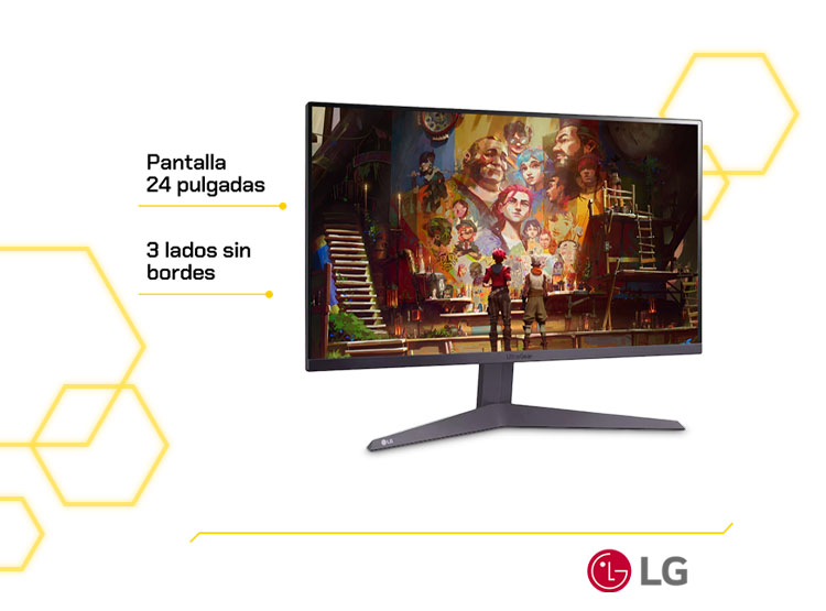 MONITOR LG 24GS50F-B 23.7' FHD VA 180HZ PLANO 2 HDMI DP - 3