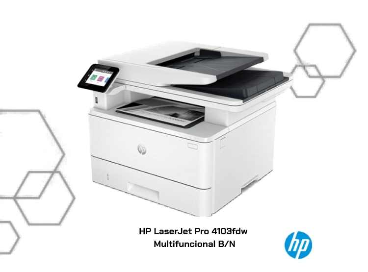 IMPRESORA HP LASERJET PRO MFP 4103FDW LÁSER MULTIFUNCIONAL MONOCROMÁTICA WIFI - 1