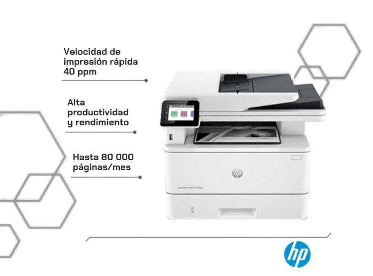 IMPRESORA HP LASERJET PRO MFP 4103FDW LÁSER MULTIFUNCIONAL MONOCROMÁTICA WIFI - 2