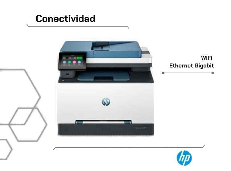 IMPRESORA HP COLOR LASERJET PRO MFP 3303FDW LÁSER MULTIFUNCIONAL COLOR WIFI - 7