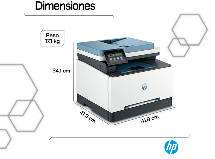 IMPRESORA HP COLOR LASERJET PRO MFP 3303FDW LÁSER MULTIFUNCIONAL COLOR WIFI - 8