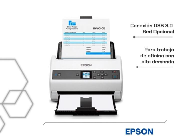 ESCANER EPSON DS-970 DÚPLEX COLOR 85 PPM 170 IPM ADF 100 HOJAS USB 3.0 - 3