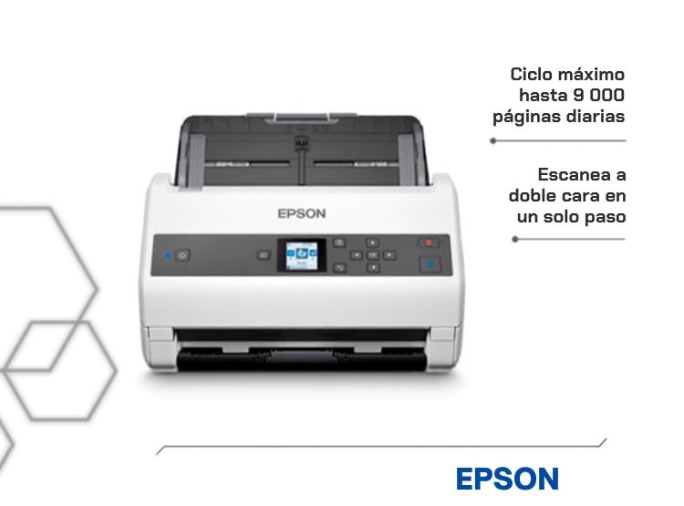 ESCANER EPSON DS-970 DÚPLEX COLOR 85 PPM 170 IPM ADF 100 HOJAS USB 3.0 - 4