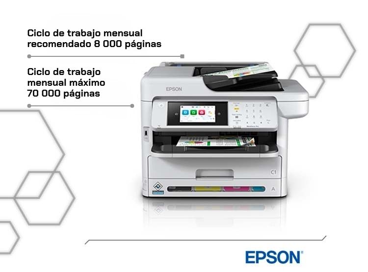 IMPRESORA MULTIFUNCIONAL EPSON WORKFORCE PRO WF-C5891 COLOR PRECISIONCORE WIFI DÚPLEX - 2