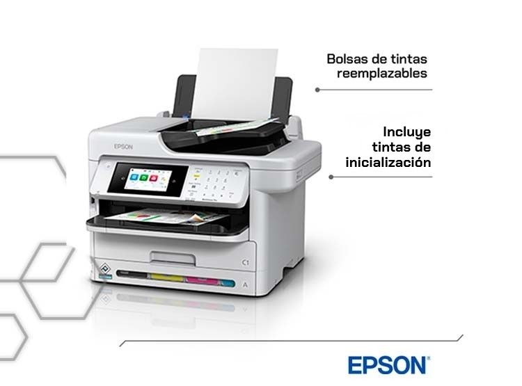 IMPRESORA MULTIFUNCIONAL EPSON WORKFORCE PRO WF-C5891 COLOR PRECISIONCORE WIFI DÚPLEX - 5