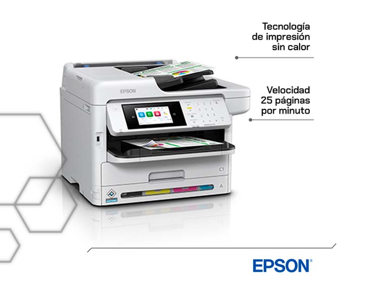 IMPRESORA MULTIFUNCIONAL EPSON WORKFORCE PRO WF-C5891 COLOR PRECISIONCORE WIFI DÚPLEX - 6