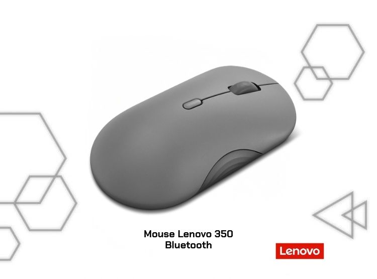 MOUSE LENOVO 350 BLUETOOTH 5.3 SILENCIOSO LUNA GREY 2400 DPI SIN BATERÍA - 1