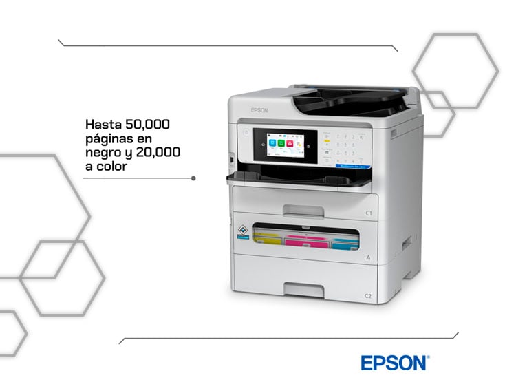 IMPRESORA MULTIFUNCIONAL EPSON WORKFORCE PRO EM-C800 COLOR HEAT-FREE WIFI DÚPLEX - 2
