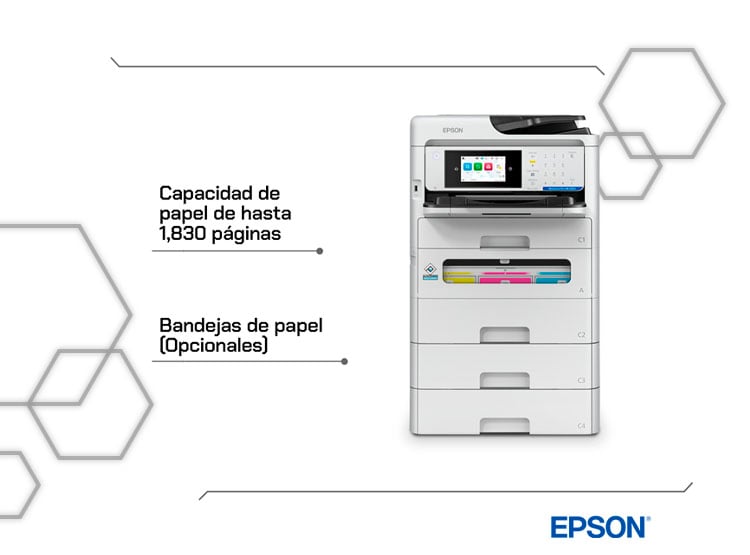 IMPRESORA MULTIFUNCIONAL EPSON WORKFORCE PRO EM-C800 COLOR HEAT-FREE WIFI DÚPLEX - 5