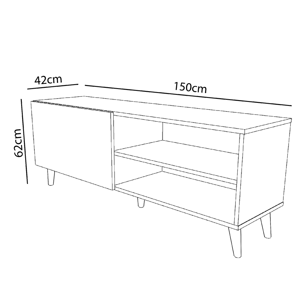 MESA DE TV HARMONIA 65' 1 PUERTA MOVENDA GALES - 6