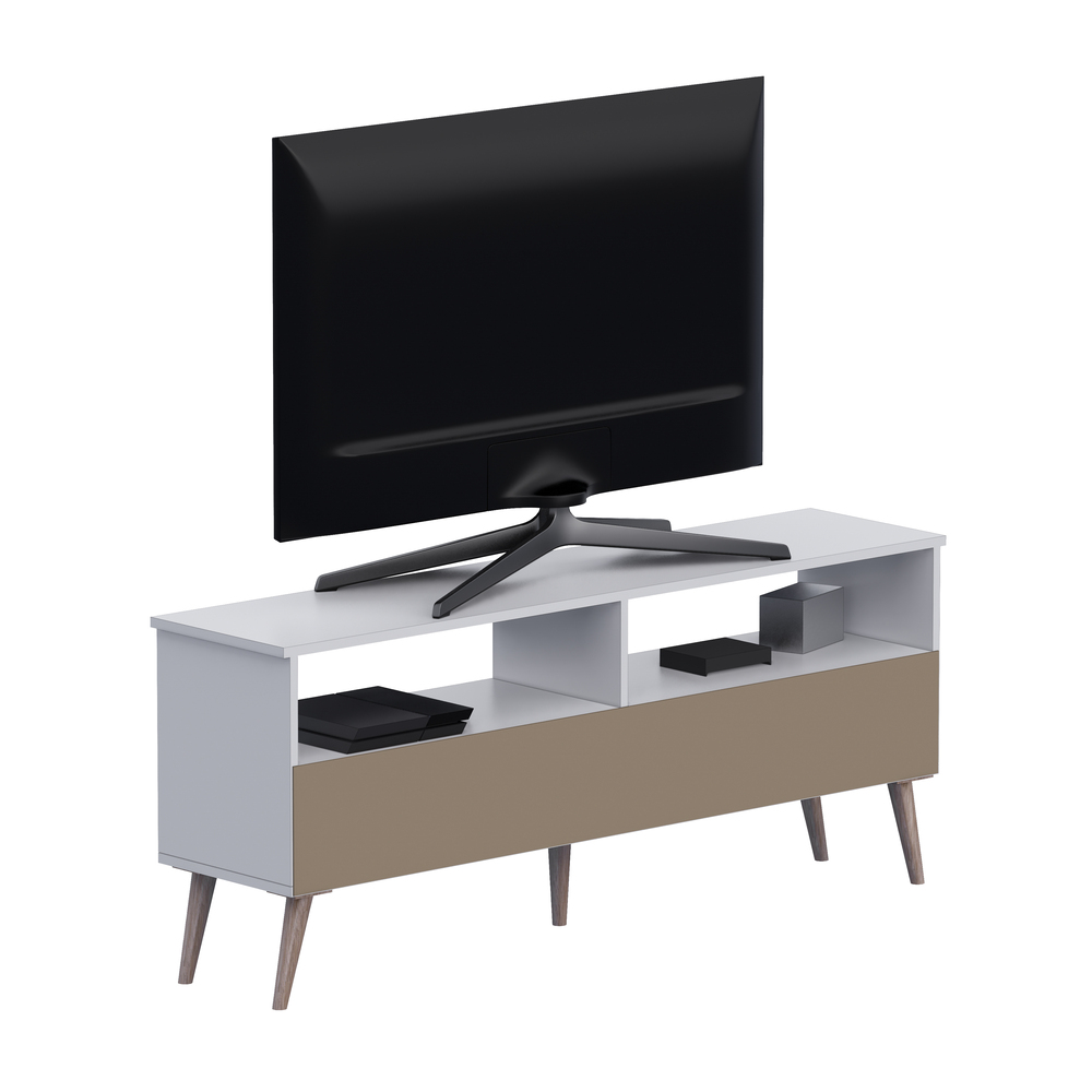 MESA DE TV NOVO HAMBURGO 65' MOVENDA BLANCO - 6