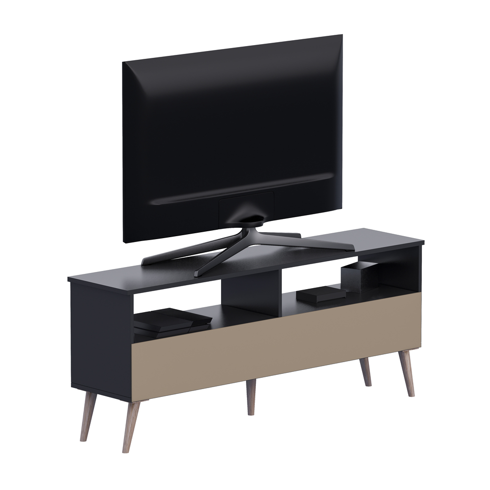 MESA DE TV MOVENDA MUEBLES NOVO HAMBURGO 65' MOVENDA NEGRO - 6