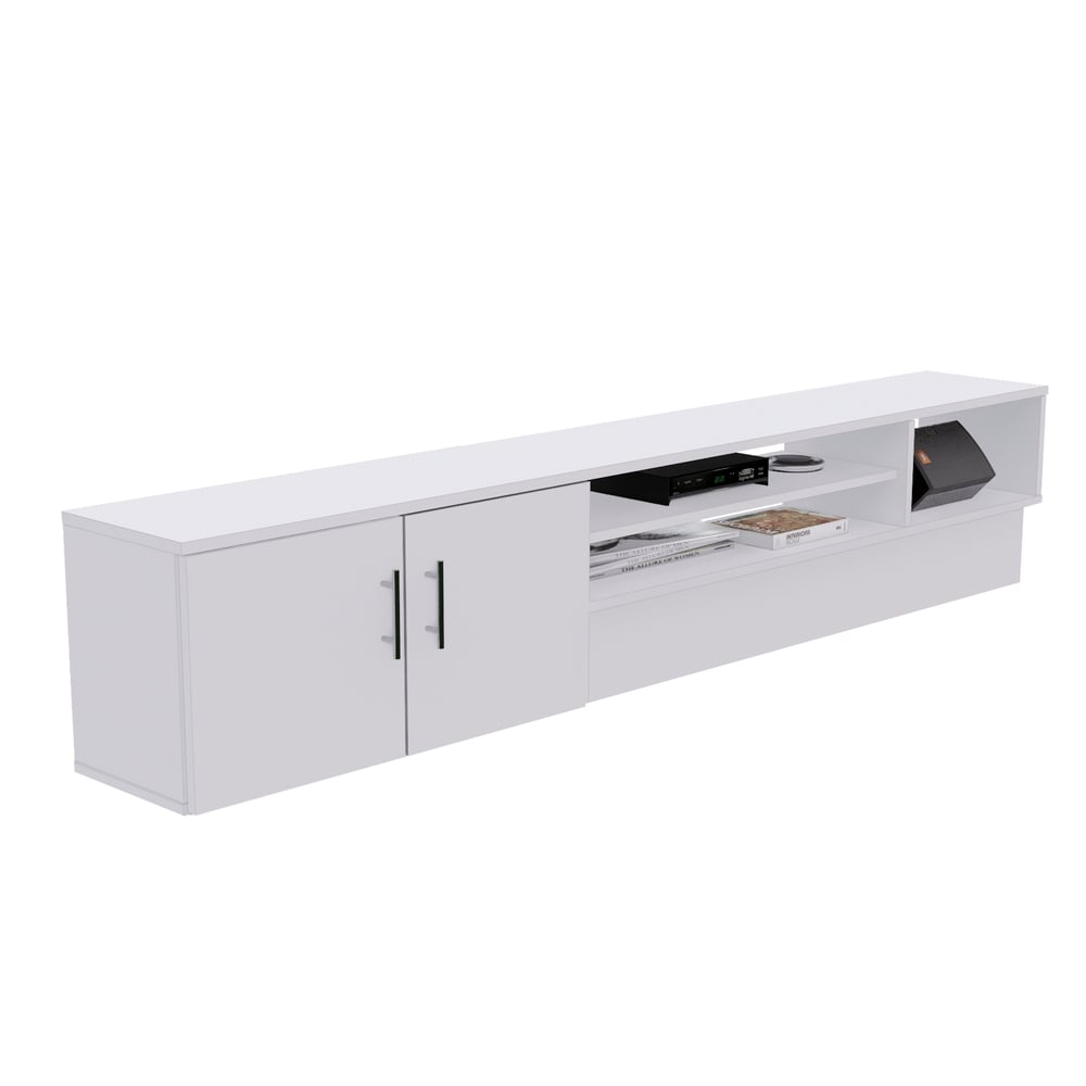 MESA DE TV TUPANDI 65' 2 PUERTAS MOVENDA BLANCO - 8