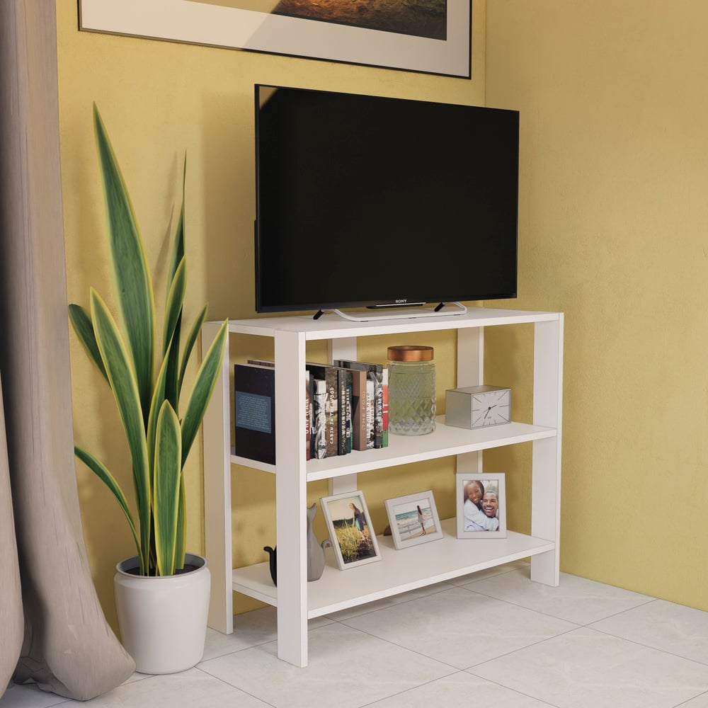 MESA DE TV SLIM 39' MOVENDA BLANCO - 5