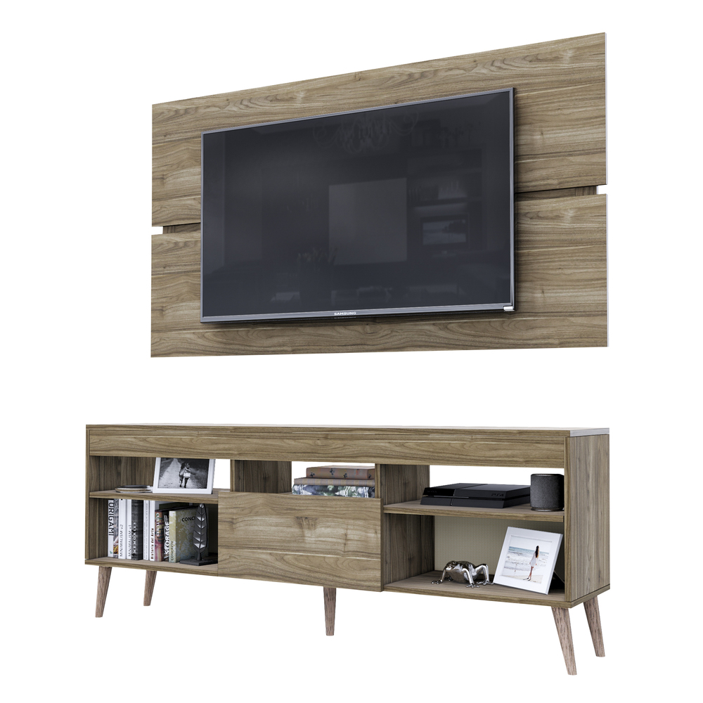 CENTRO DE ENTRETENIMIENTO MOVENDA MUEBLES SAO SEBASTIAO 65' CON PATAS MOVENDA GALES - 5