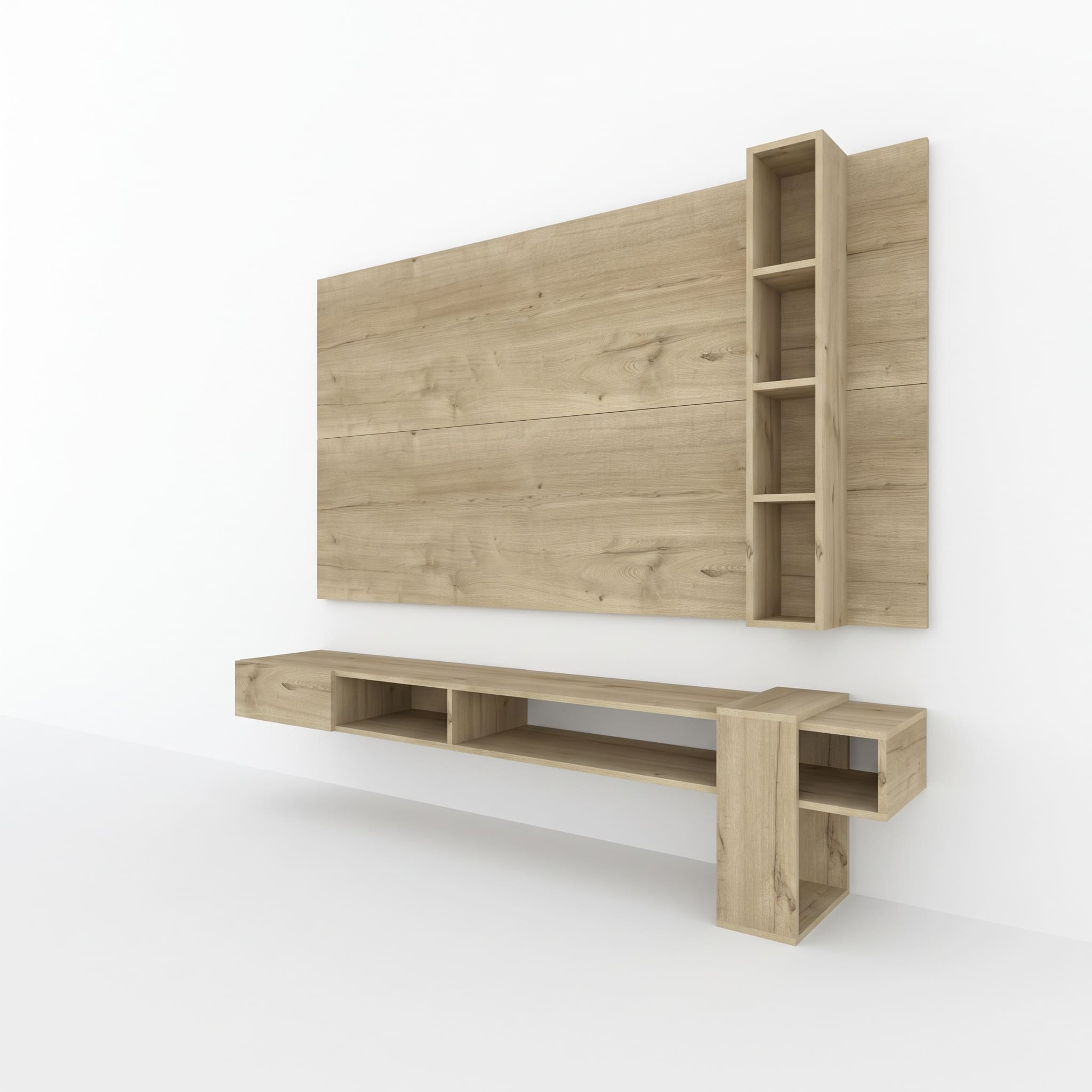 CENTRO DE ENTRETENIMIENTO MOVENDA MUEBLES GRAVATAI 65' MESA DE TV Y PANEL MOVENDA DUNA - 8