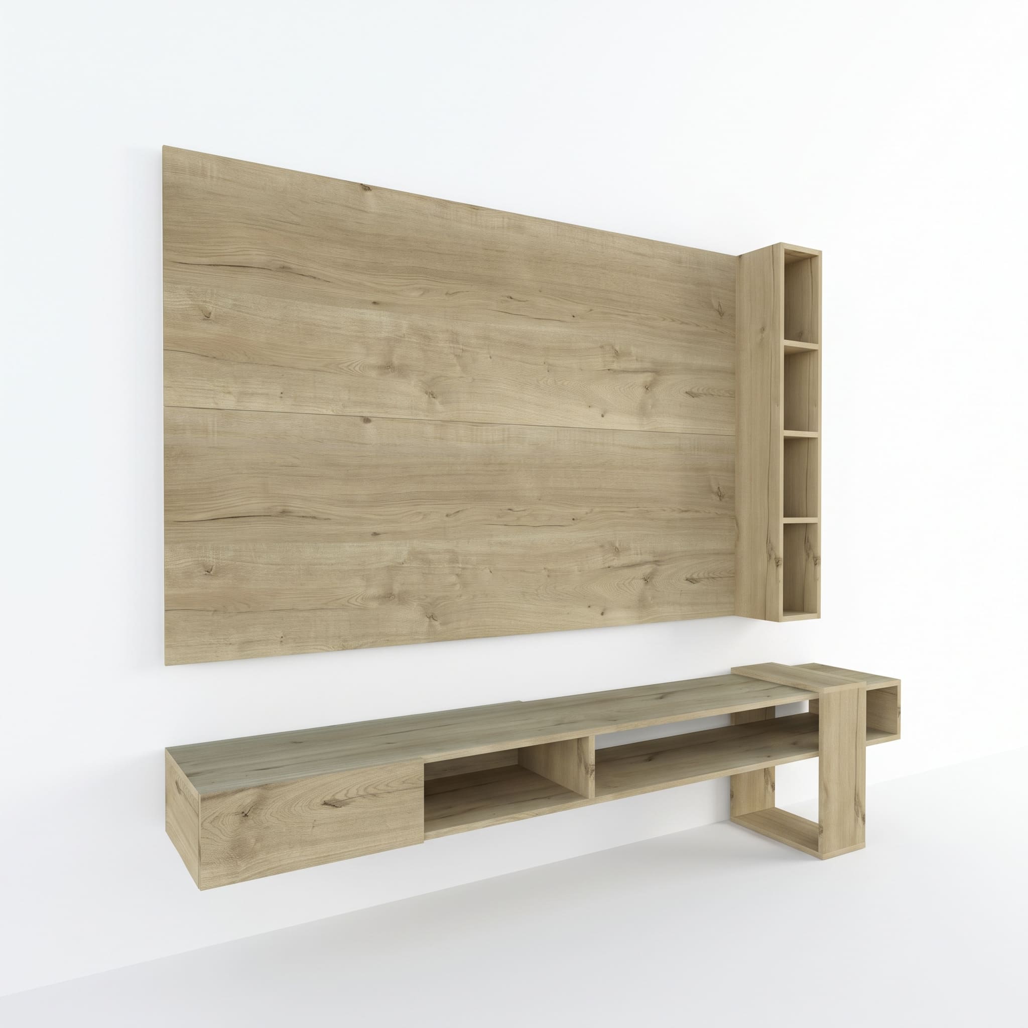 CENTRO DE ENTRETENIMIENTO MOVENDA MUEBLES GRAVATAI 65' MESA DE TV Y PANEL MOVENDA DUNA - 9