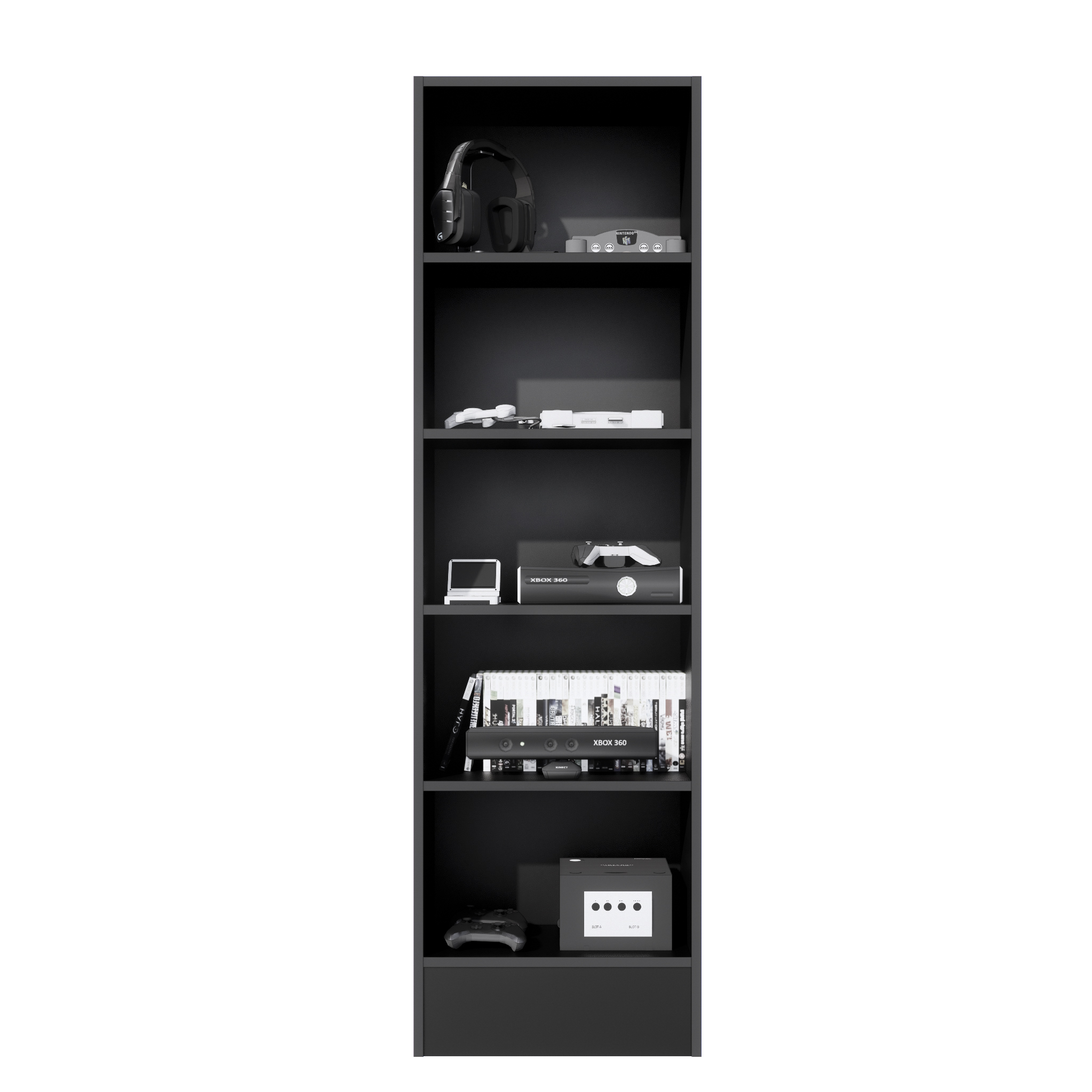 ESTANTE GAMER NR 01 177X52CM NEGRO - 1