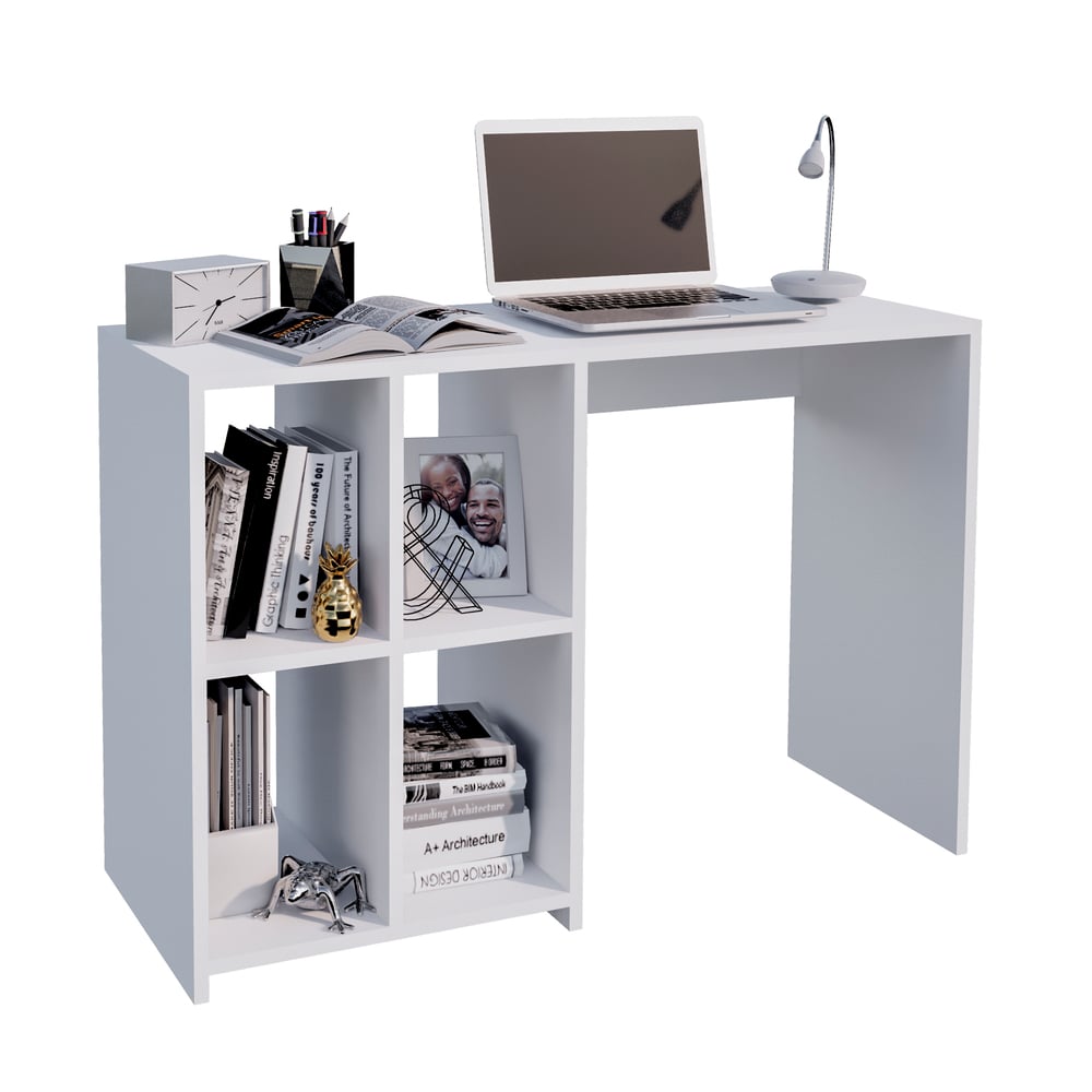 ESCRITORIO MOVENDA MUEBLES BIANCA 110 CM X 40 CM BLANCO - 5