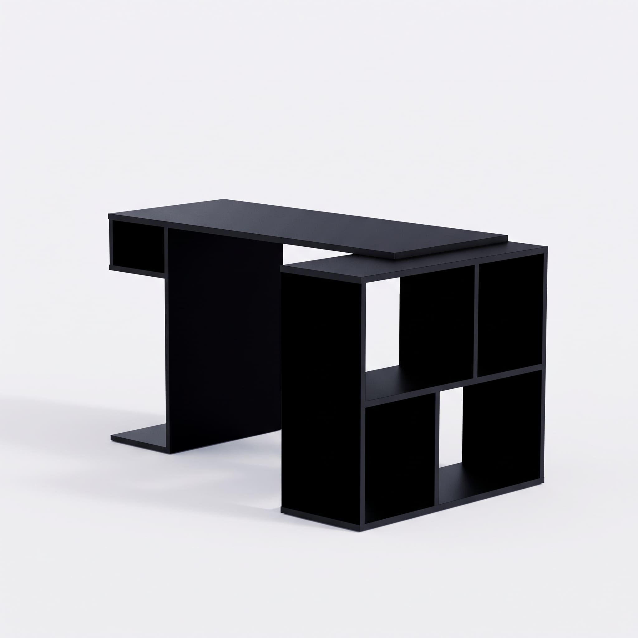 ESCRITORIO GAMER MOVENDA MUEBLES GAMER NR11 50 CM X 133 CM NEGRO EN L X80CM NR 11 - 6