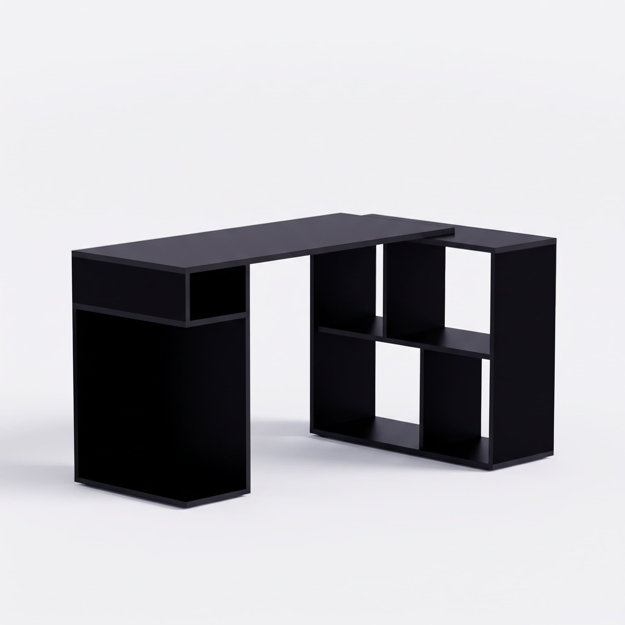 ESCRITORIO GAMER MOVENDA MUEBLES GAMER NR11 50 CM X 133 CM NEGRO EN L X80CM NR 11 - 7