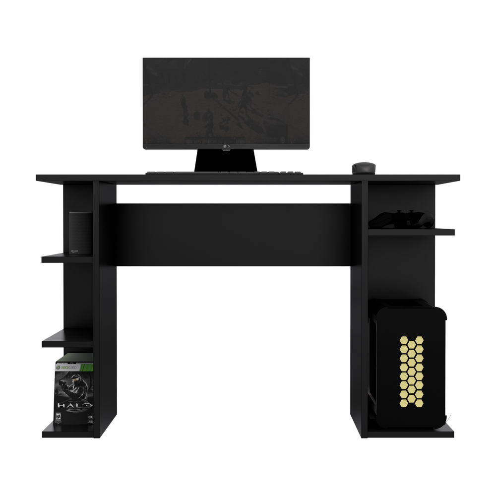 ESCRITORIO GAMER MOVENDA MUEBLES GAMER 12 120 CM X 50 CM NEGRO - 5