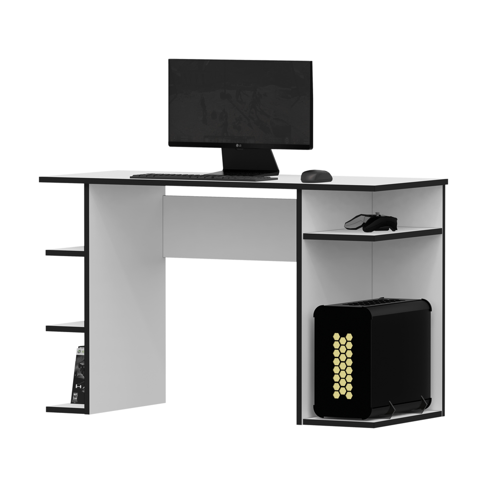 ESCRITORIO GAMER NR 12 120CM MOVENDA BLANCO - 6