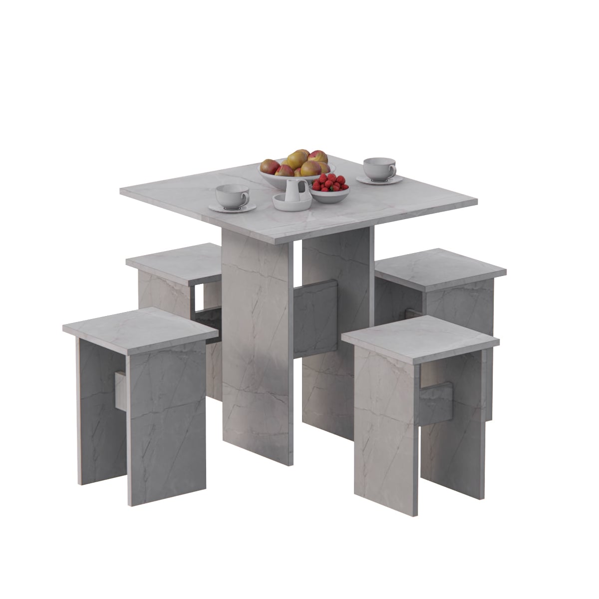JUEGO DE COMEDOR NEIVA 4 PERSONAS MOVENDA IBIZA - 1