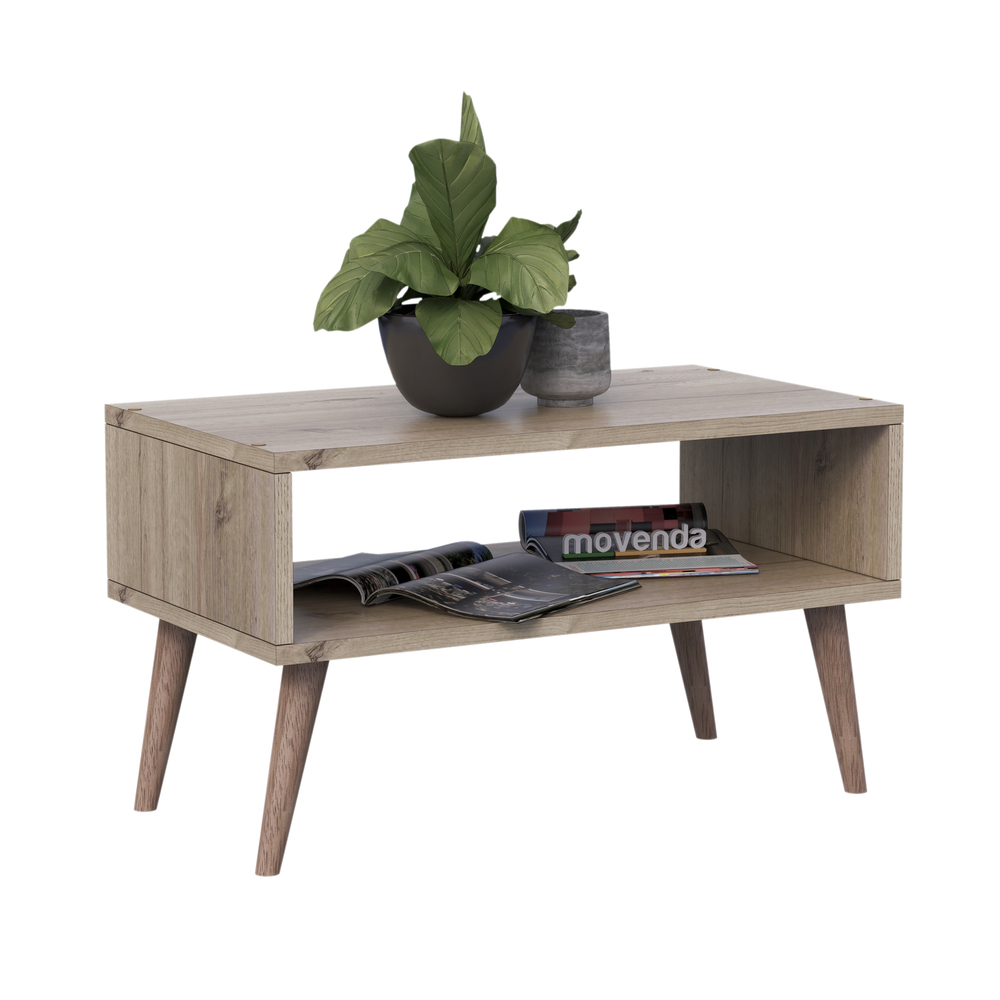 MESA DE CENTRO MOVENDA MUEBLES HORTENSIA PATAS DE MADERA MOVENDA DUNA - 5
